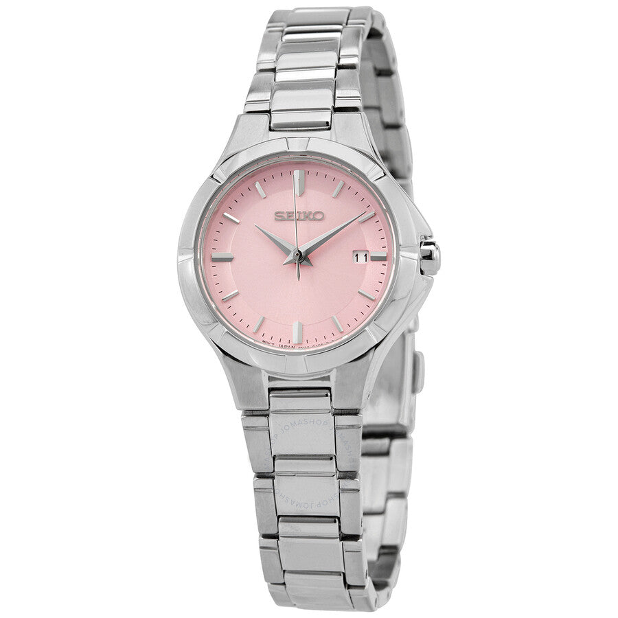 Seiko Essentials Quartz Pink Dial Ladies Watch SUR413 - Dawson Watches