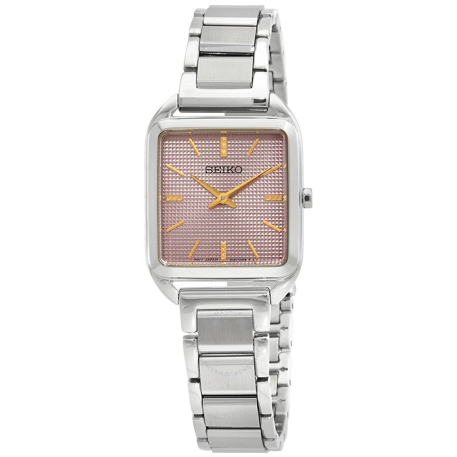 Seiko Essentials Quartz Pink Dial Ladies Watch SWR077 - Dawson Watches