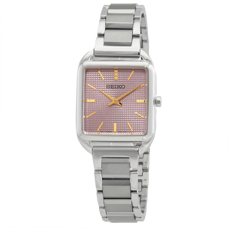 Seiko Essentials Quartz Pink Dial Ladies Watch SWR077P1 - Dawson Watches