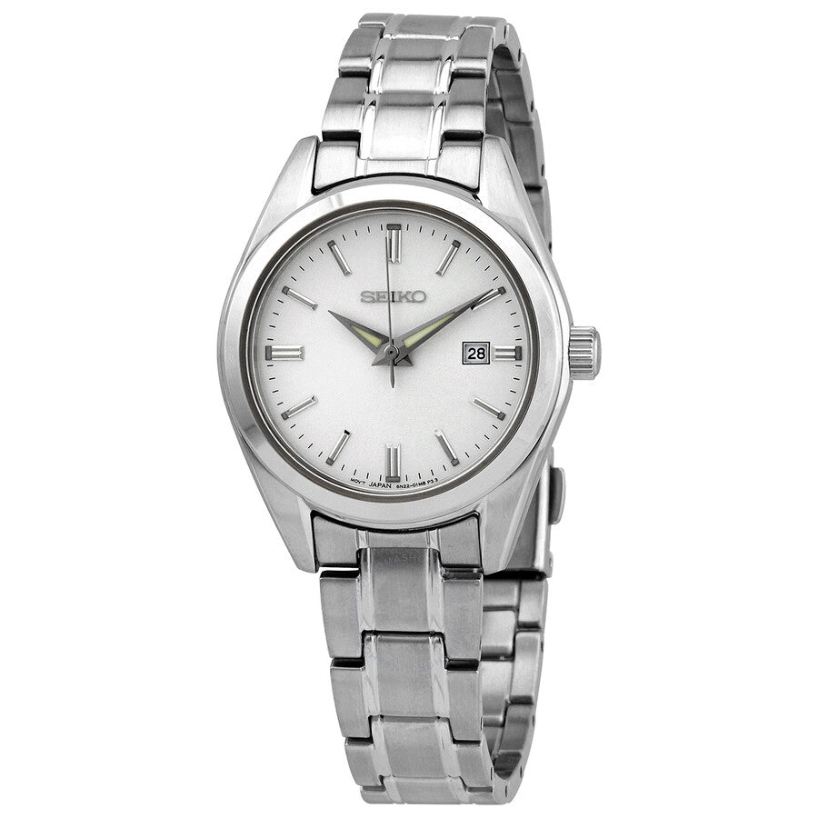 Seiko Essentials Quartz Silver Dial Ladies Watch SUR633 - Dawson Watches
