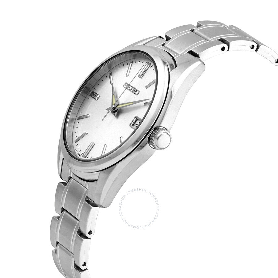 Seiko Essentials Quartz Silver Dial Men's Watch SUR307 - The Watches Men & Co #2