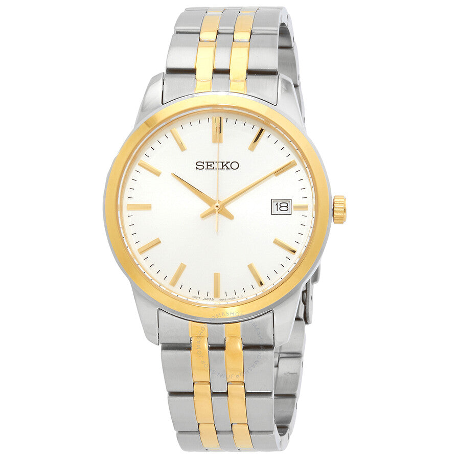 Seiko Essentials Quartz White Dial Men's Watch SUR402P1 - Dawson Watches