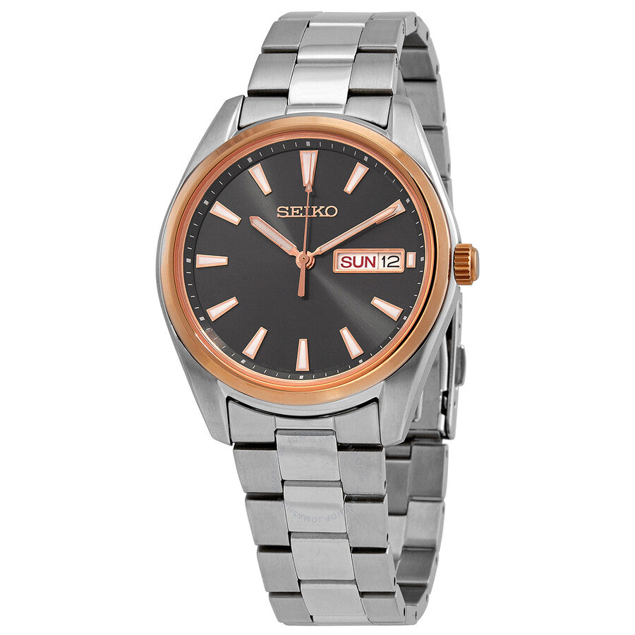 Seiko Neo Classic Quartz Black Dial Men's Watch SUR344P1 - Dawson Watches