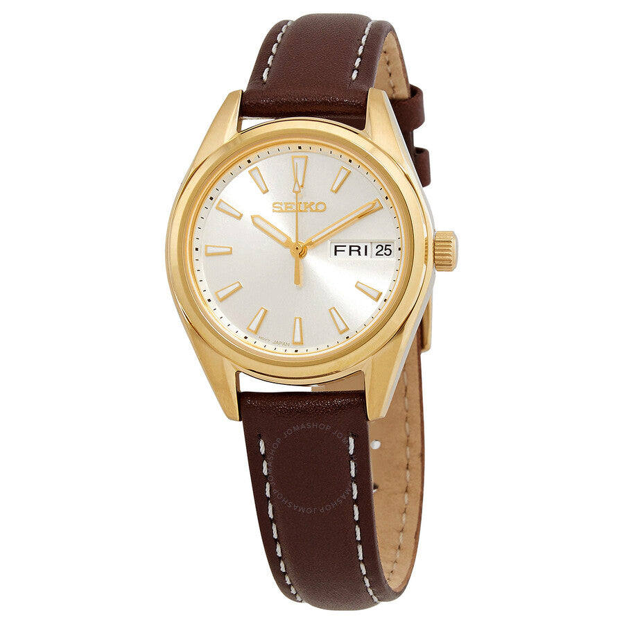 Seiko Neo Classic Quartz Champagne Dial Ladies Watch SUR456P1 - Dawson Watches