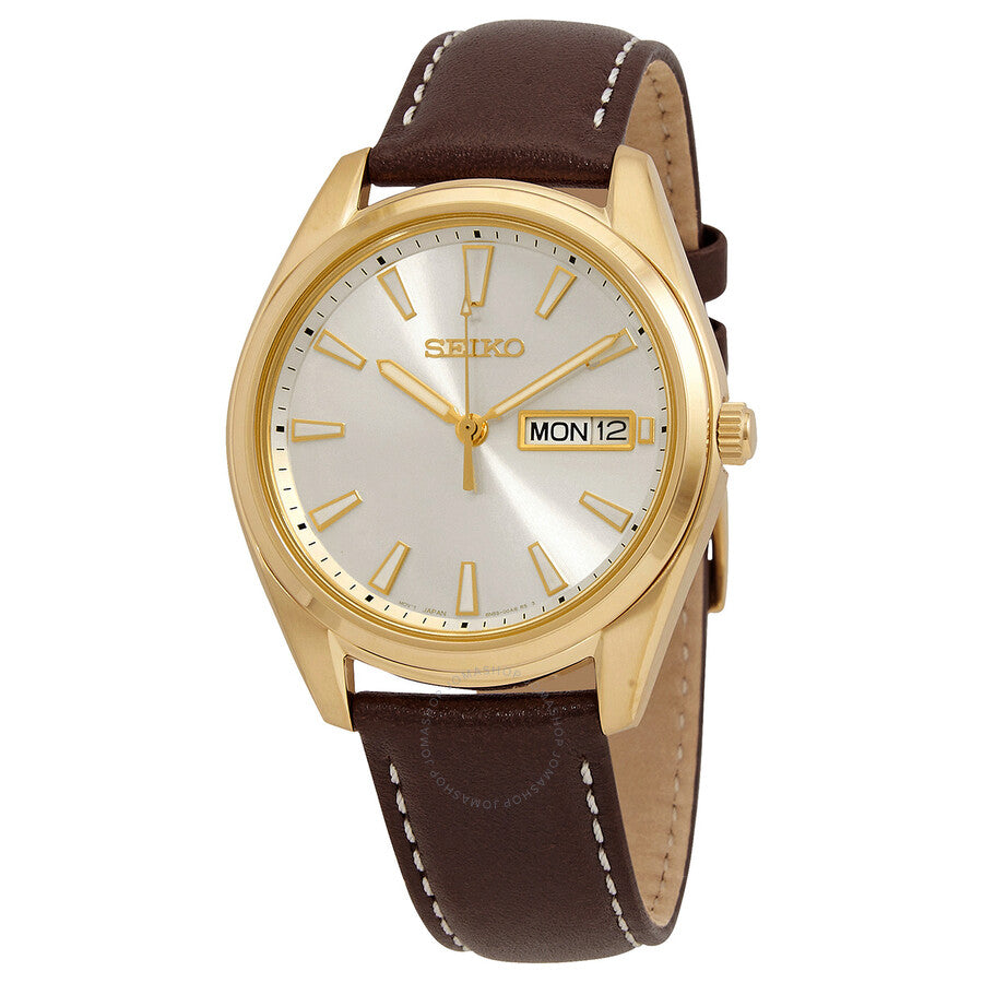 Seiko Neo Classic Quartz Champagne Dial Men's Watch SUR450P1 - Dawson Watches