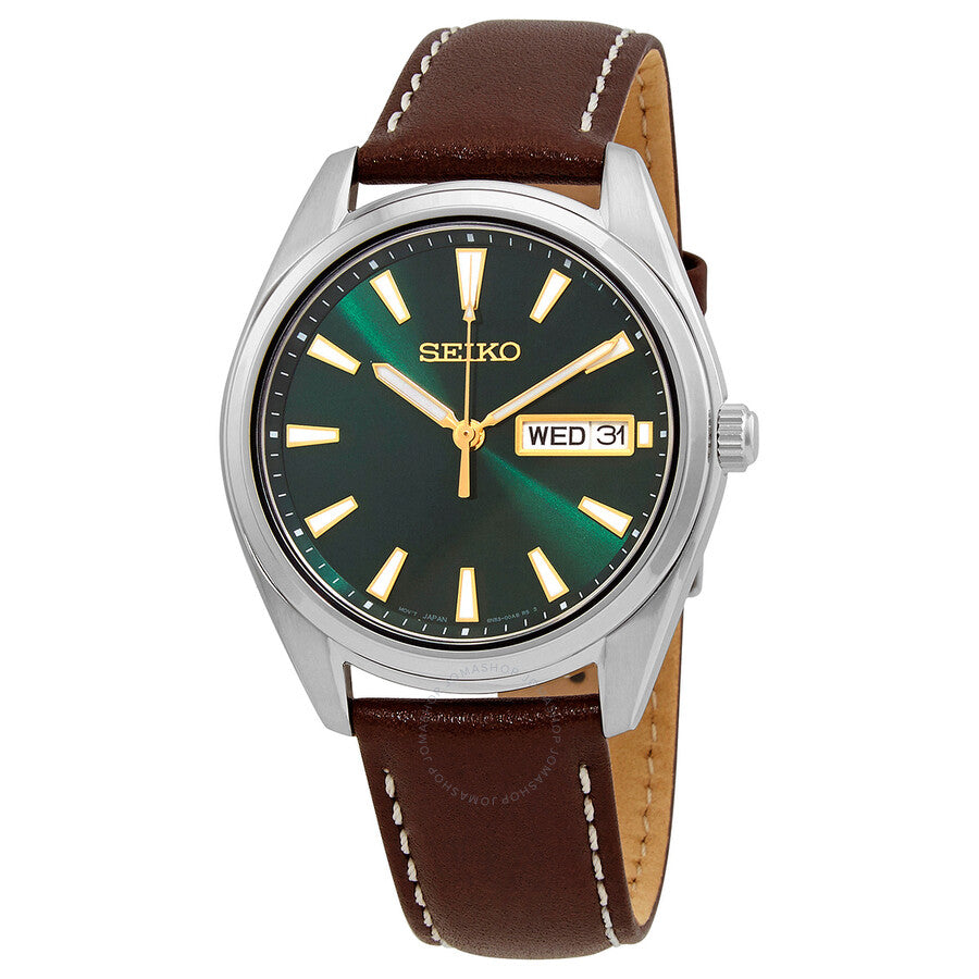 Seiko Neo Classic Quartz Green Dial Men's Watch SUR449P1 - Dawson Watches