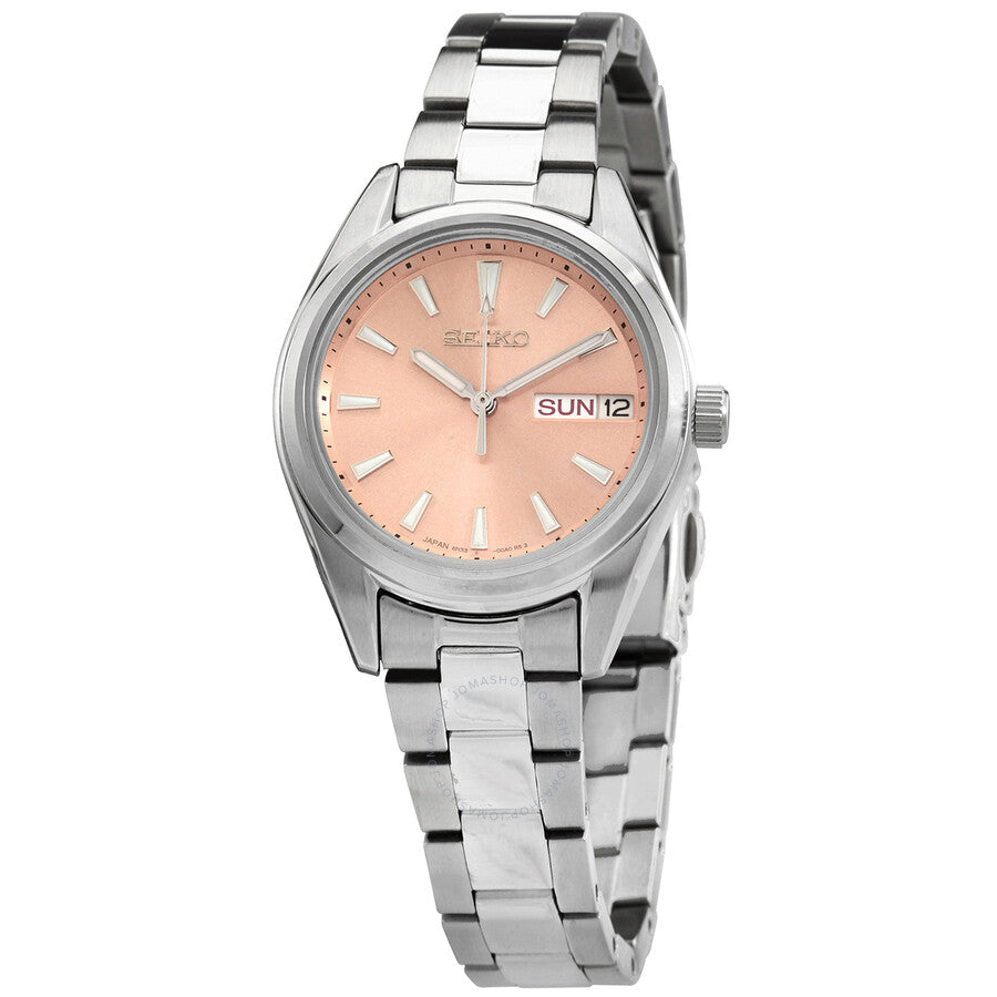 Seiko Neo Classic Quartz Pink Dial Ladies Watch SUR351P1 - Dawson Watches