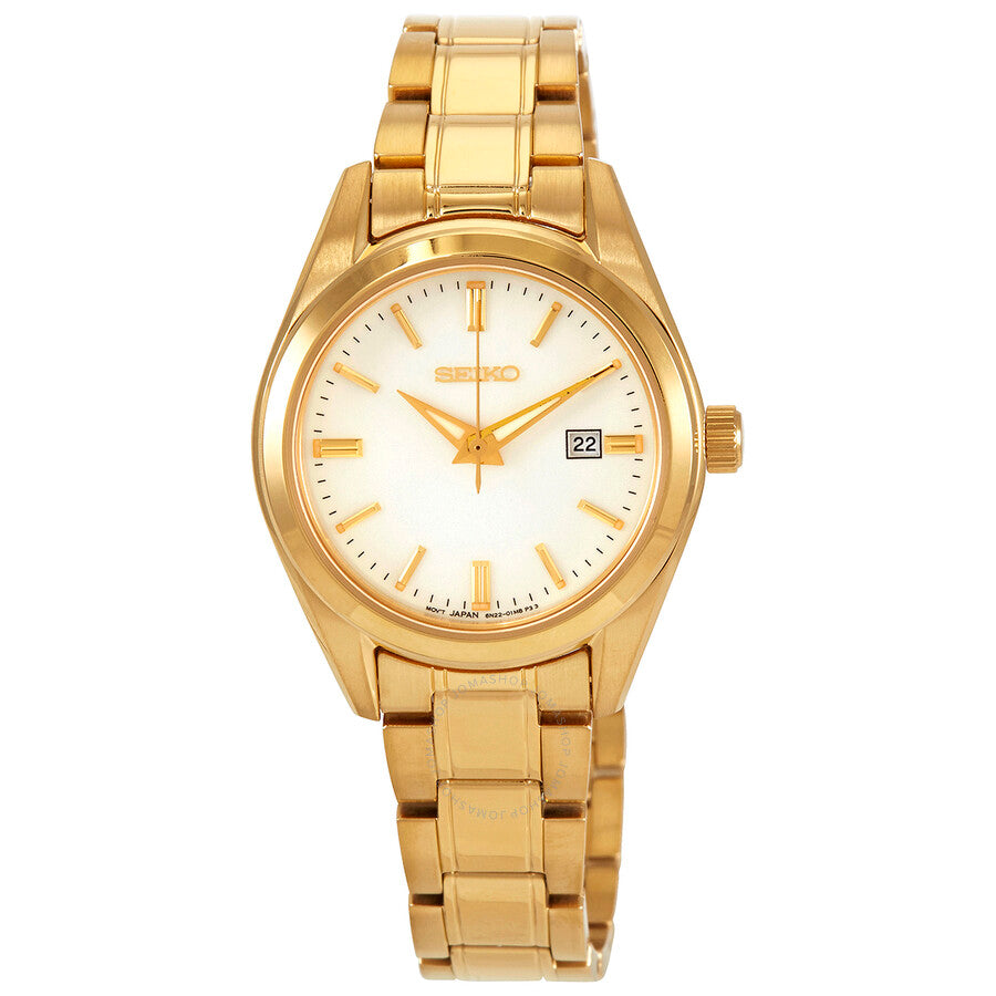 Seiko Neo Classic Quartz Silver Dial Ladies Watch SUR632P1 - Dawson Watches