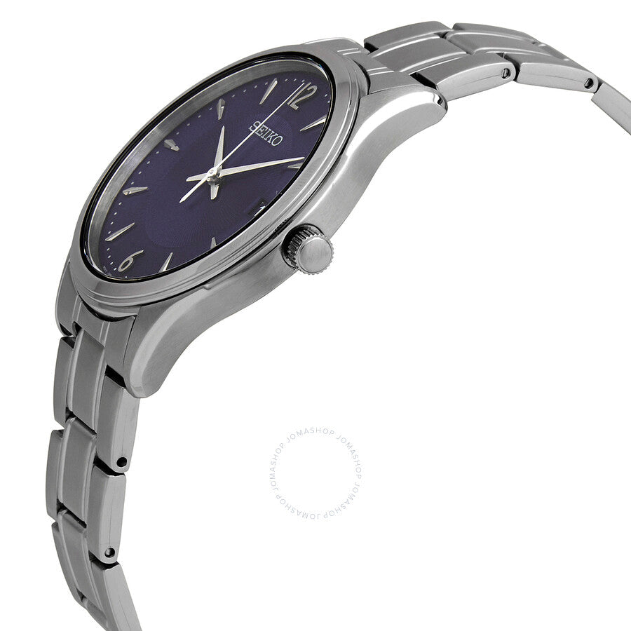 Seiko Essentials Quartz Blue Dial Stainless Steel Men's Watch SUR419 - Dawson Watches #2