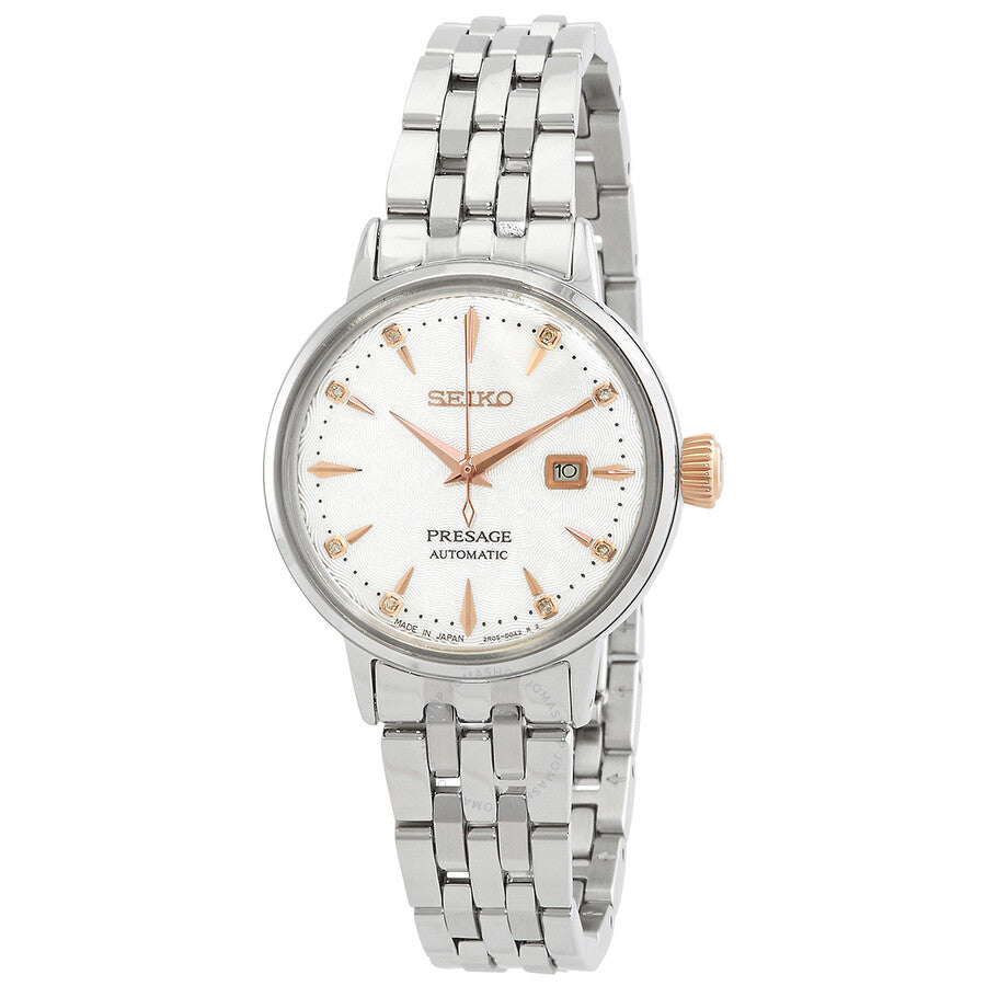 Seiko Presage Cocktail Automatic Diamond White Dial Ladies Watch SRE009J1 - Dawson Watches