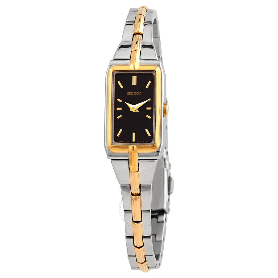 Seiko Quartz Black Dial Two-tone Ladies Watch SWR046 - Dawson Watches