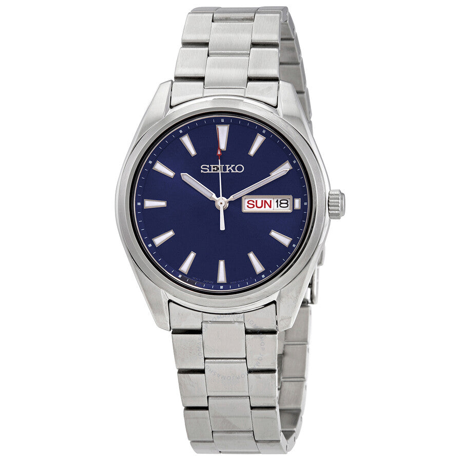 Seiko Quartz Blue Dial Stainless Steel Men's Watch SUR341P1 - Dawson Watches