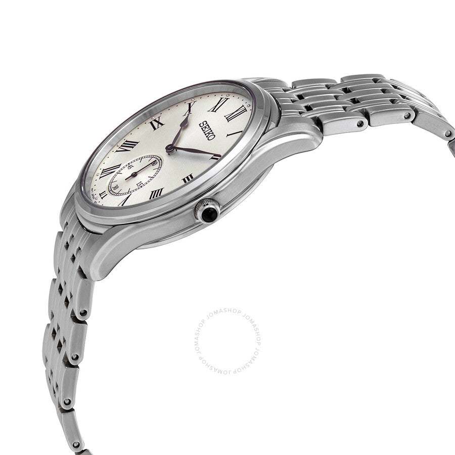 Seiko Quartz Cream Dial Stainless Steel Men's Watch SRK047P1 - Dawson Watches #2