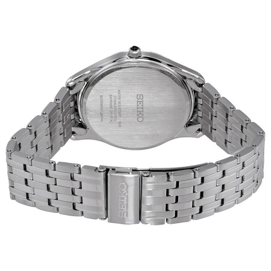 Seiko Quartz Cream Dial Stainless Steel Men's Watch SRK047P1 - Dawson Watches #3