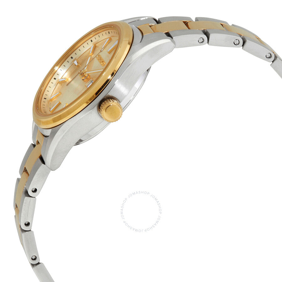 Seiko Quartz Gold Dial Two-tone Ladies Watch SUR354P1 - Dawson Watches #2