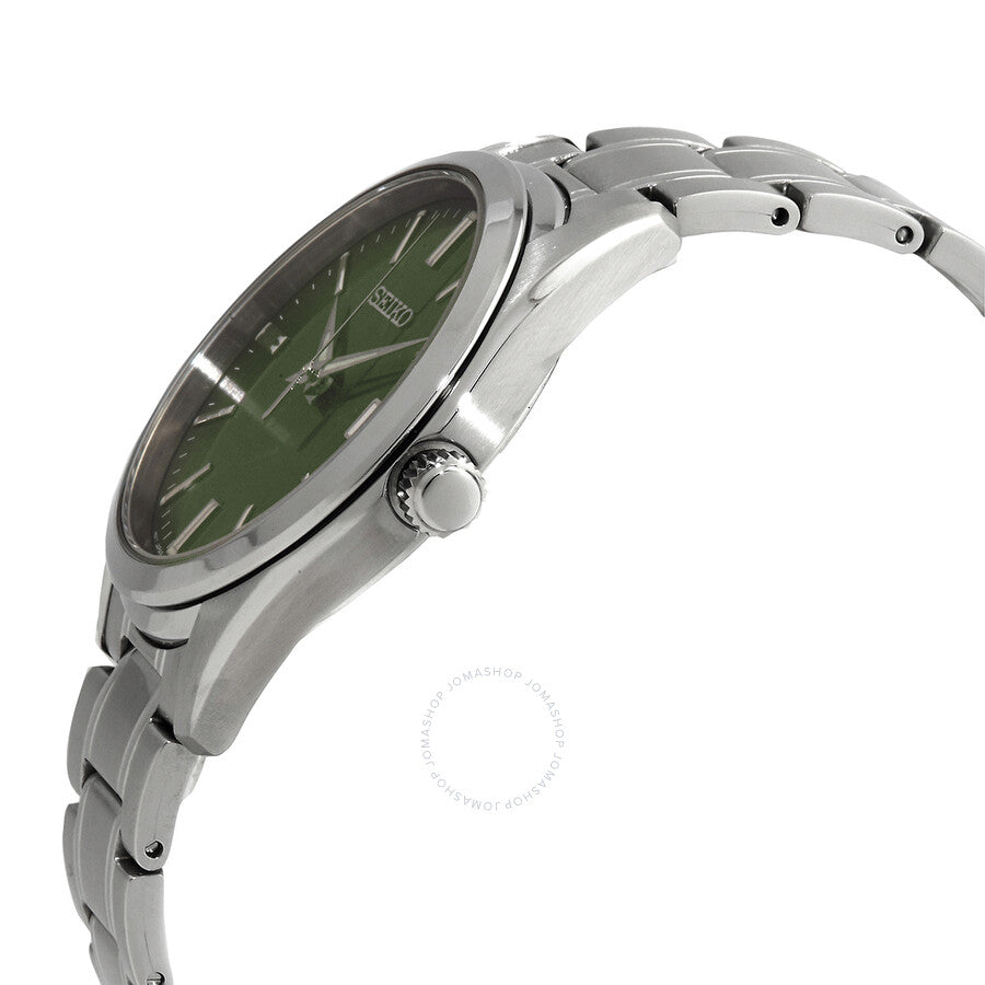 Seiko Essentials Quartz Green Dial Men's Watch SUR527 - Dawson Watches #2