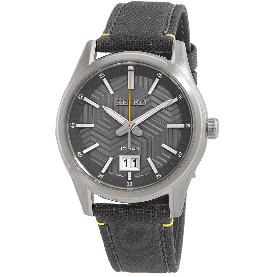 Seiko Quartz Grey Dial Men's Watch SUR543 - Dawson Watches