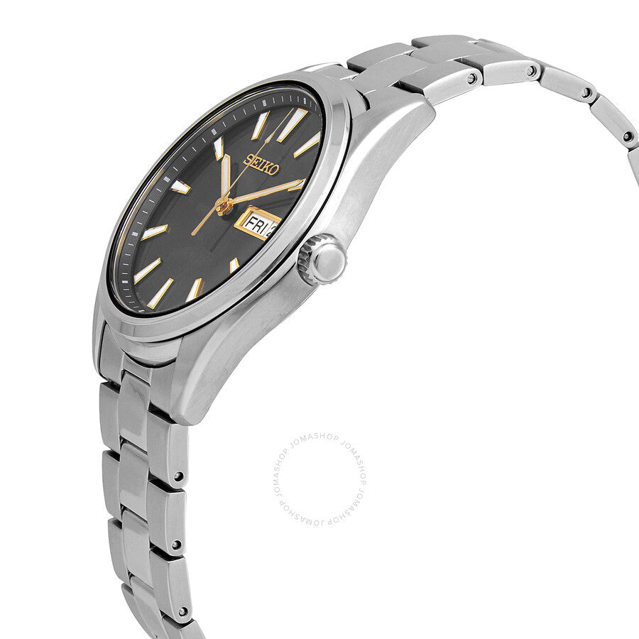Seiko Essentials Quartz Charcoal Dial Men's Watch SUR343 - Dawson Watches #2