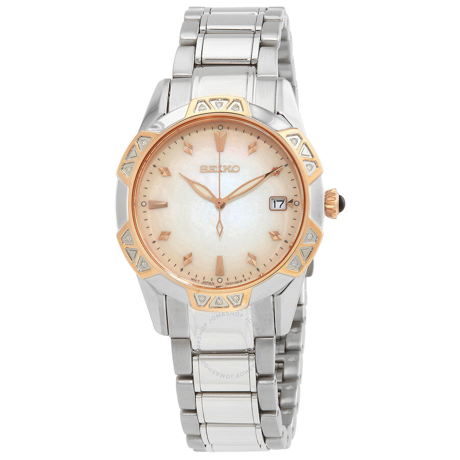 Seiko Quartz Mother of Pearl Dial Ladies Watch SKK730P1 - Dawson Watches