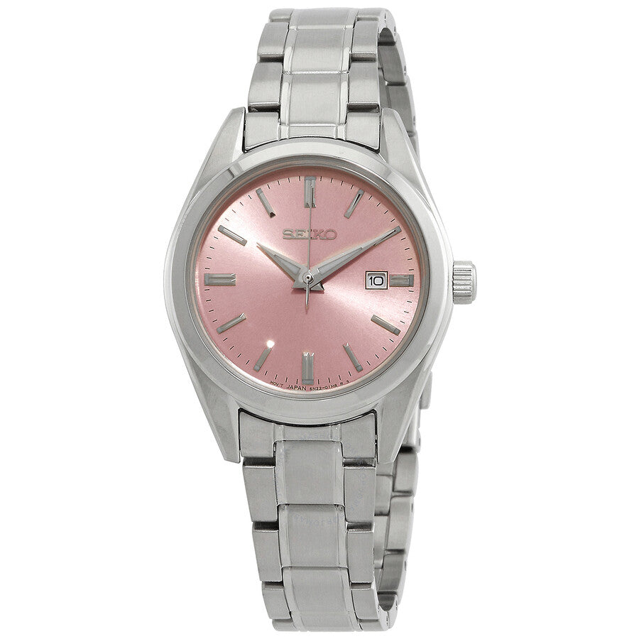 Seiko Quartz Pink Dial Ladies Watch SUR529 - Dawson Watches