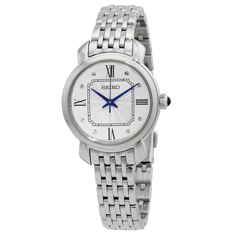 Seiko Quartz Silver Dial Ladies Watch SUR497 - Dawson Watches