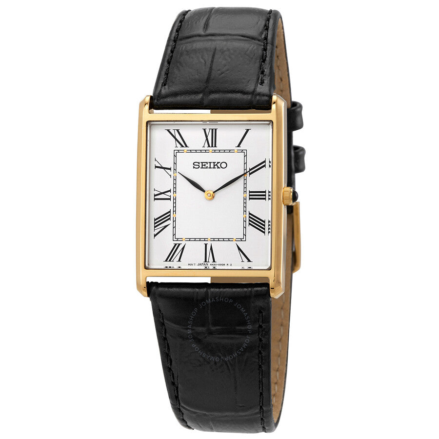 Seiko Essentials Quartz White Dial Men Watch SWR052 - Dawson Watches