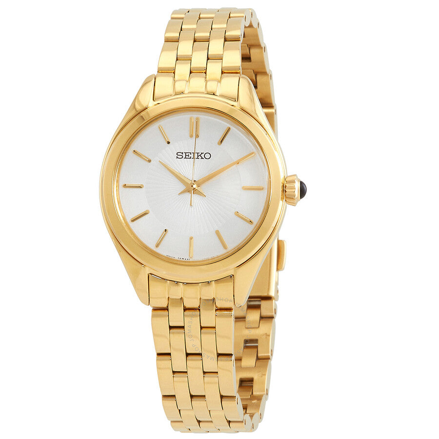 Seiko Quartz White Dial Ladies Watch SUR538 - Dawson Watches