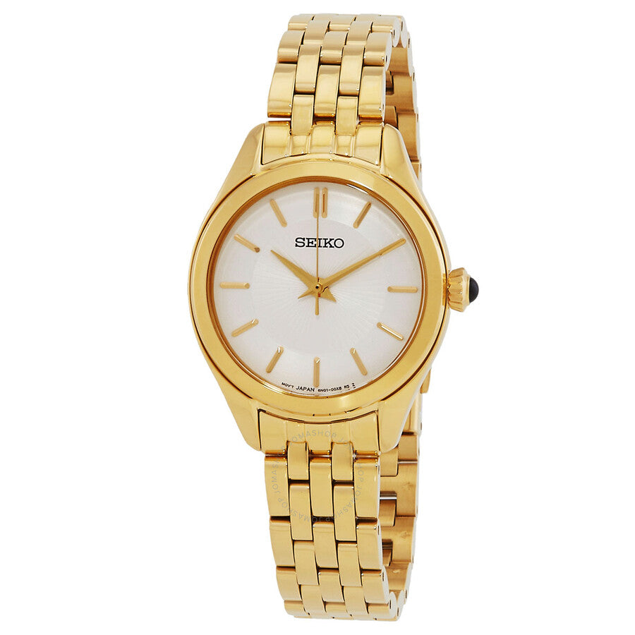 Seiko Quartz White Dial Ladies Watch SUR538P1 - Dawson Watches