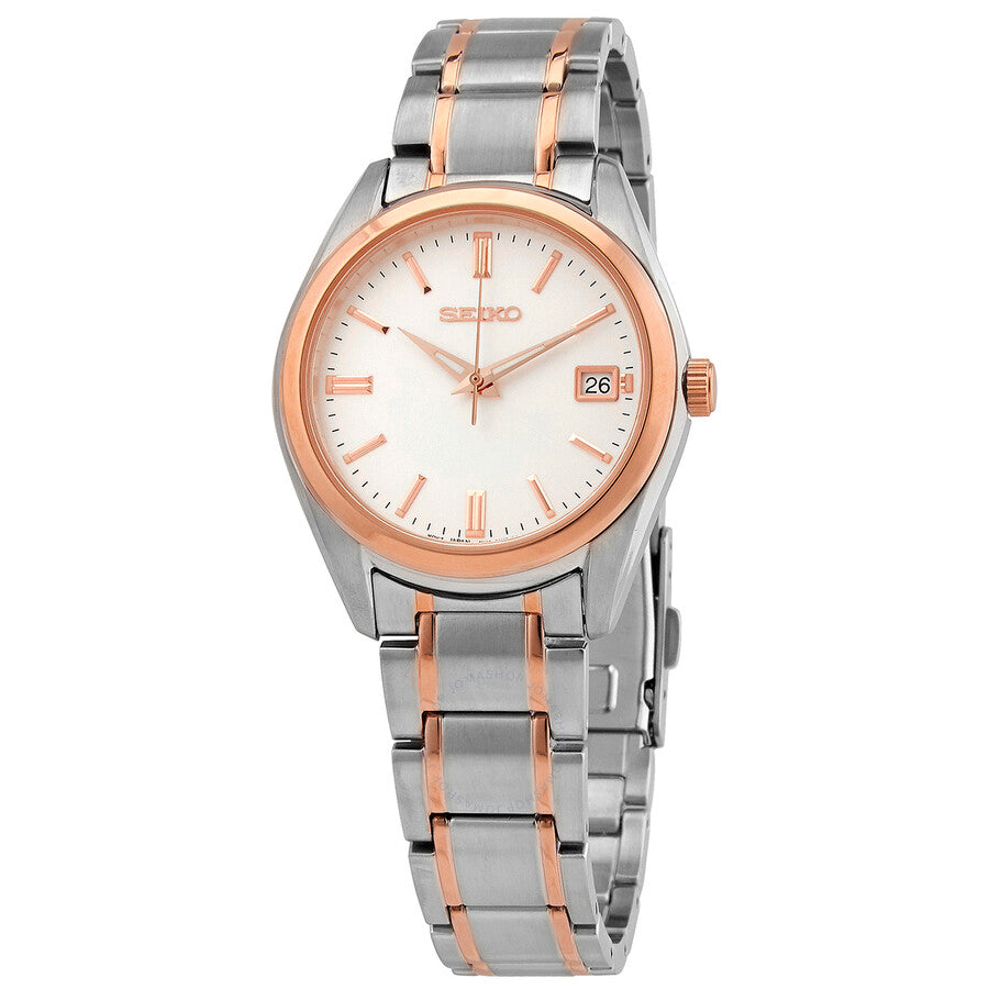Seiko Quartz White Dial Men's Watch SUR322P1 - Dawson Watches