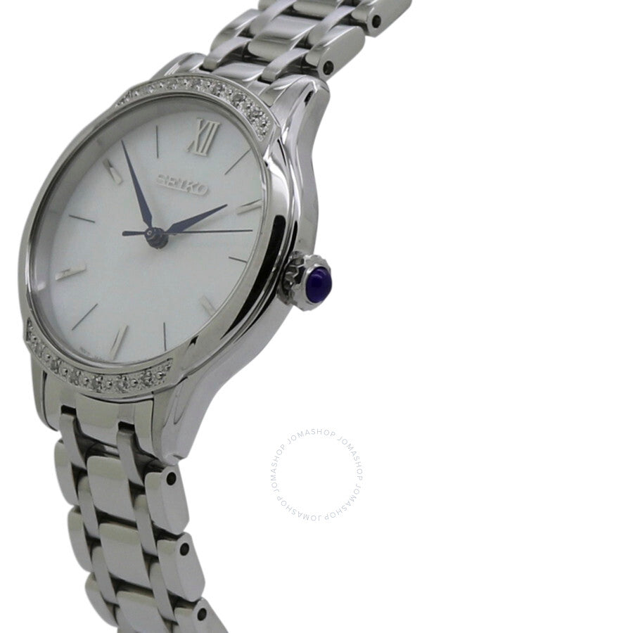 Seiko Quartz White Dial Stainless Steel Ladies Watch SRZ543P1 - Dawson Watches #2
