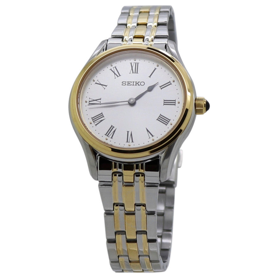 Seiko Quartz White Dial Two-tone Ladies Watch SWR070P1 - Dawson Watches