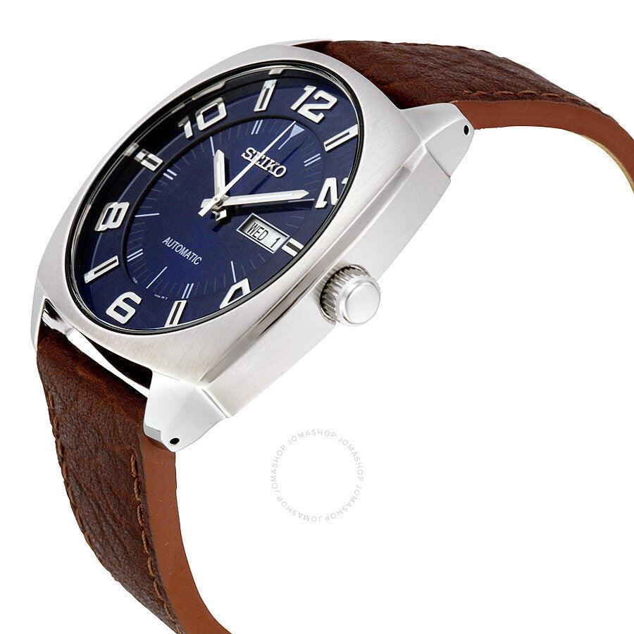 Seiko Recraft Automatic Blue Dial Brown Leather Men's Watch SNKN37 - Dawson Watches #2