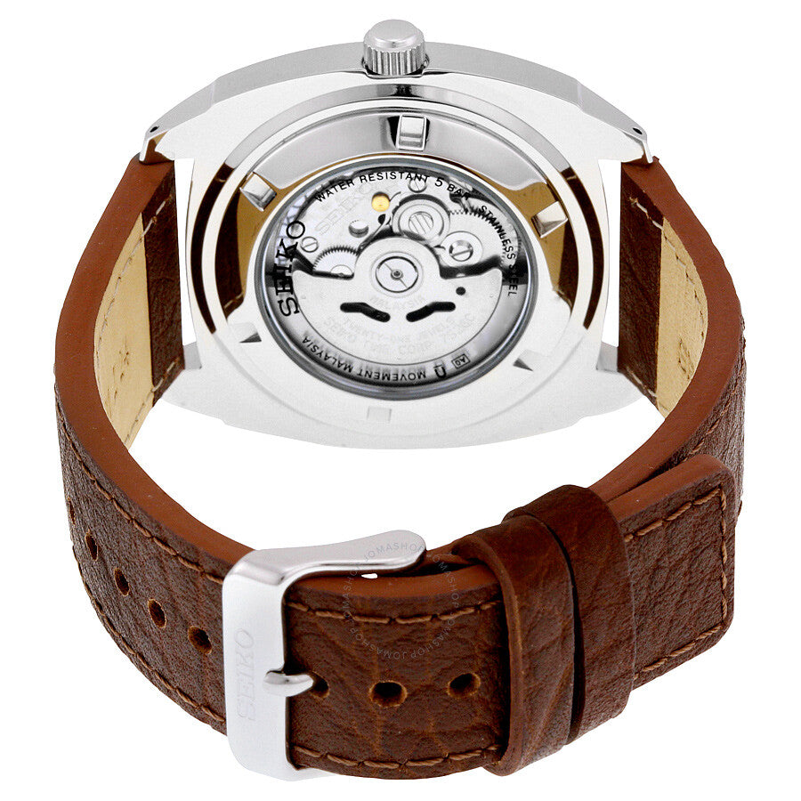 Seiko Recraft Automatic Blue Dial Brown Leather Men's Watch SNKN37 - Dawson Watches #3