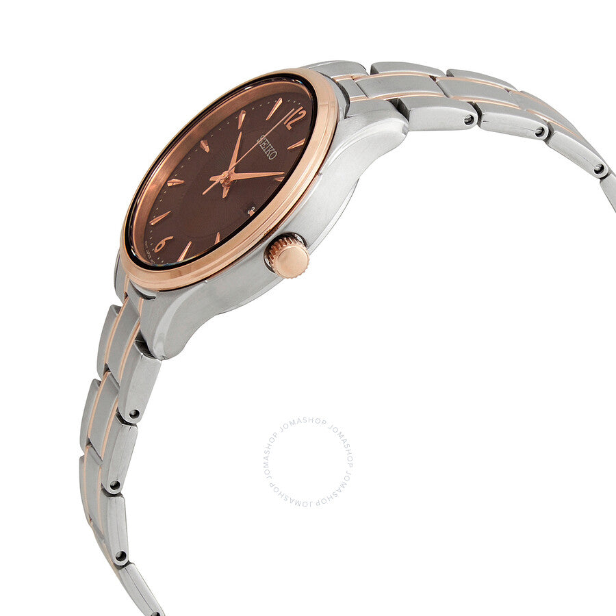 Seiko Sapphire Quartz Brown Dial Ladies Watch SUR476P1 - Dawson Watches #2
