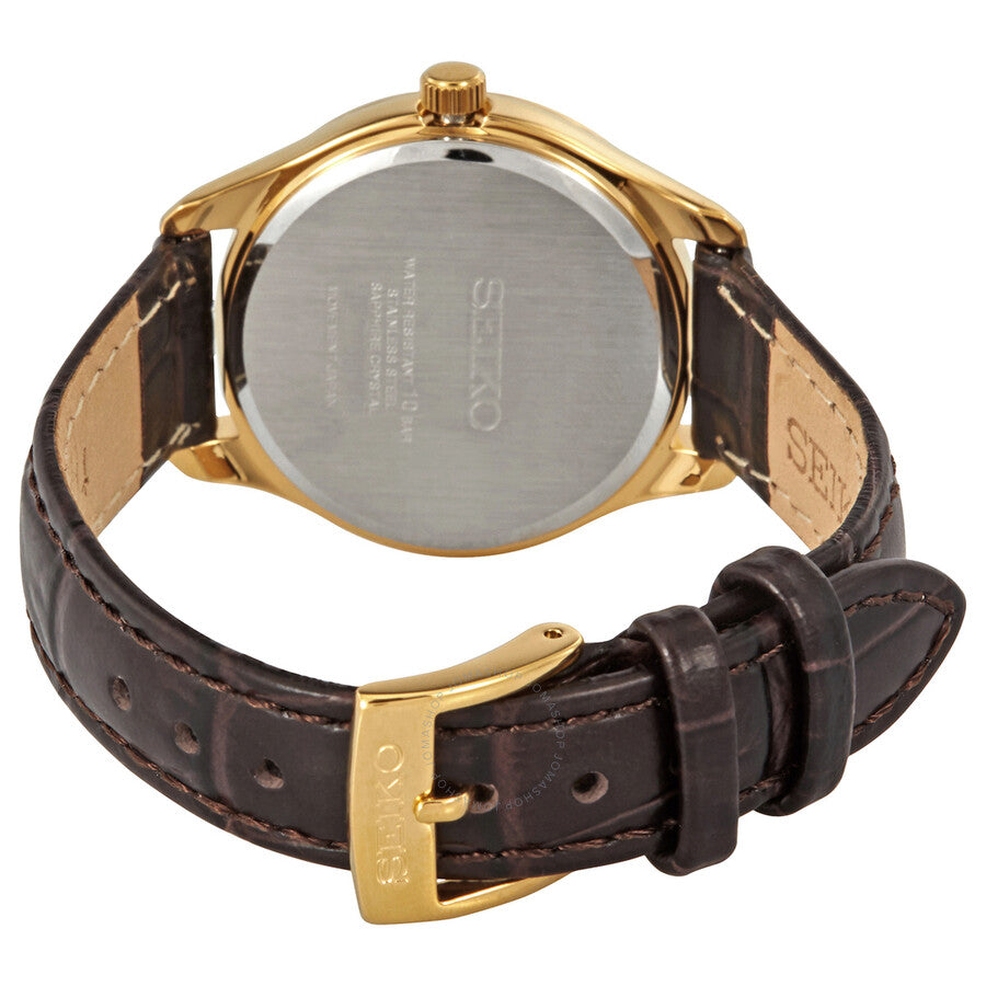 Seiko Sapphire Quartz Champagne Dial Ladies Watch SUR478P1 - Dawson Watches #3