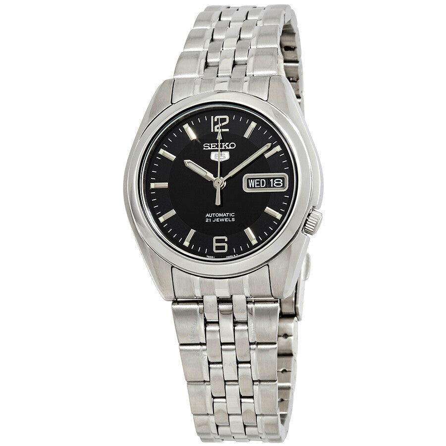 Seiko 5 Automatic Black Dial Men's Watch SNK393K1 - Dawson Watches