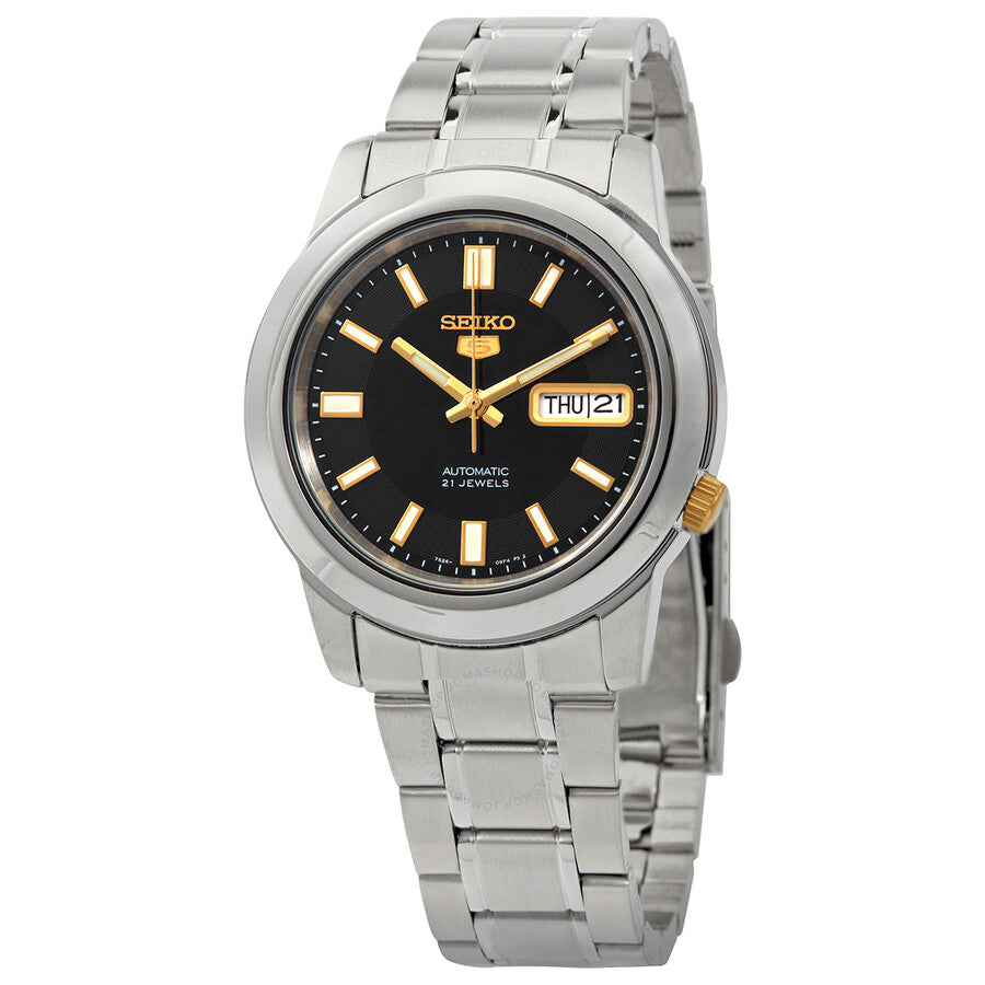 Seiko 5 Automatic Black Dial Men's Watch SNKK17K1 - Dawson Watches