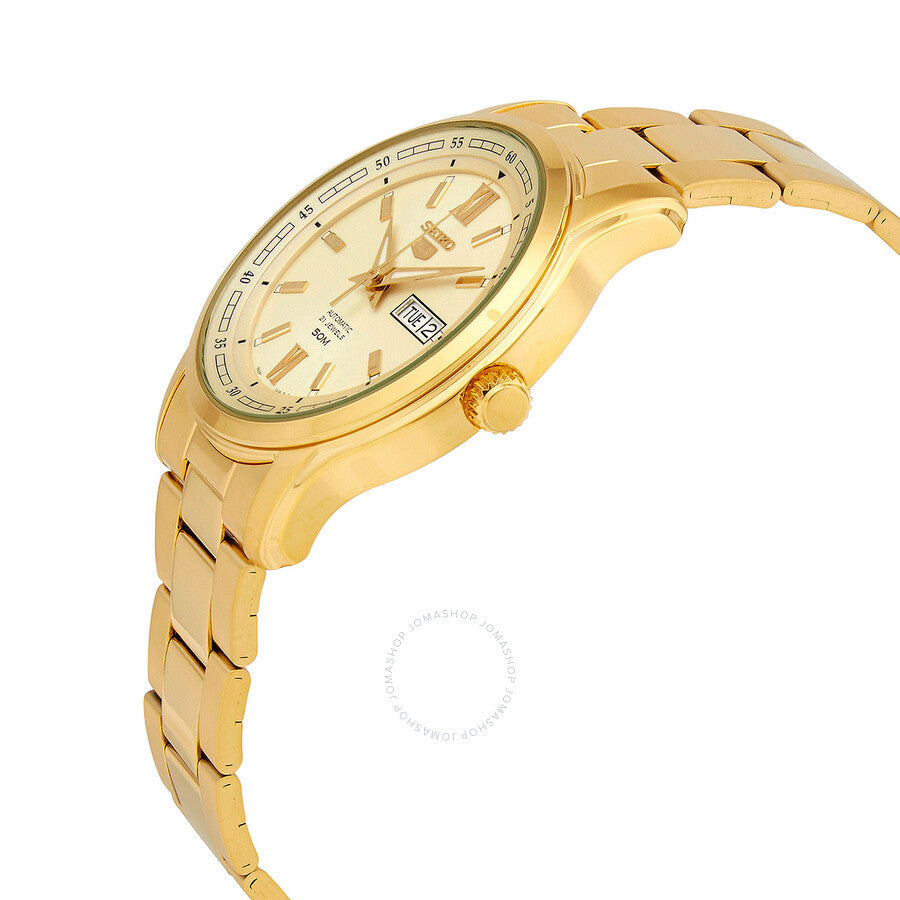 Seiko 5 Automatic Champagne Dial Men's Watch SNKP20K1S - Dawson Watches #2