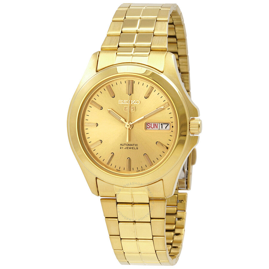 Seiko 5 Automatic Gold Dial Men's Watch SNKK98K1 - Dawson Watches