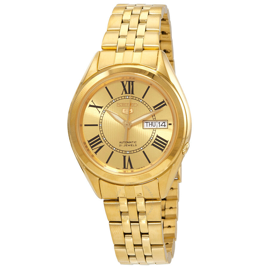 Seiko 5 Automatic Gold Dial Men's Watch SNKL38 - Dawson Watches
