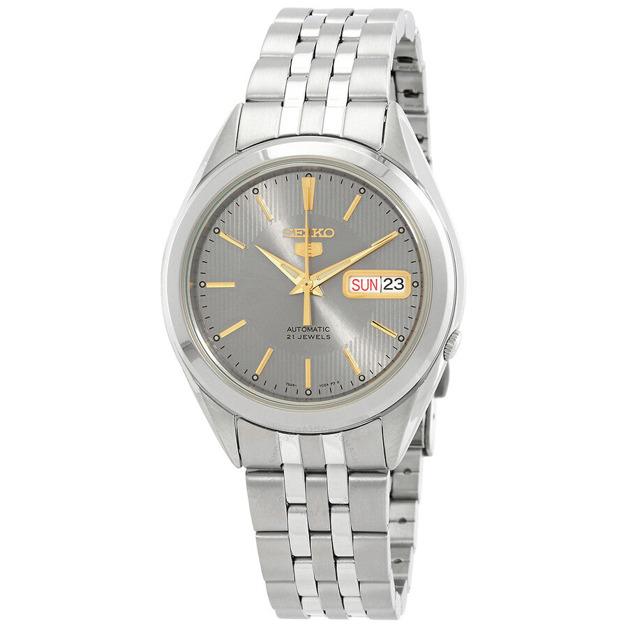 Seiko 5 Automatic Grey Dial Men's Watch SNKL19K1 - Dawson Watches