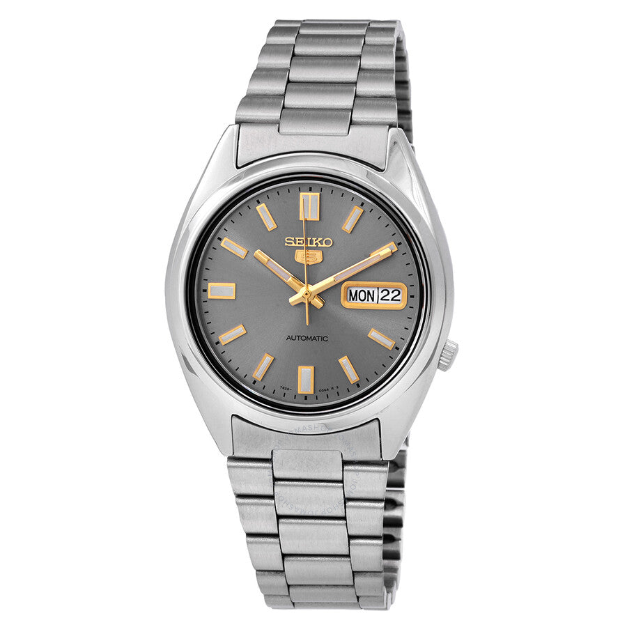 Seiko 5 Automatic Grey Dial Men's Watch SNXS75K1 - Dawson Watches