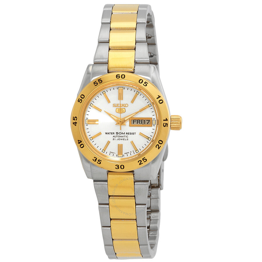 Seiko 5 Automatic White Dial Ladies Watch SYMG42K1 - Dawson Watches