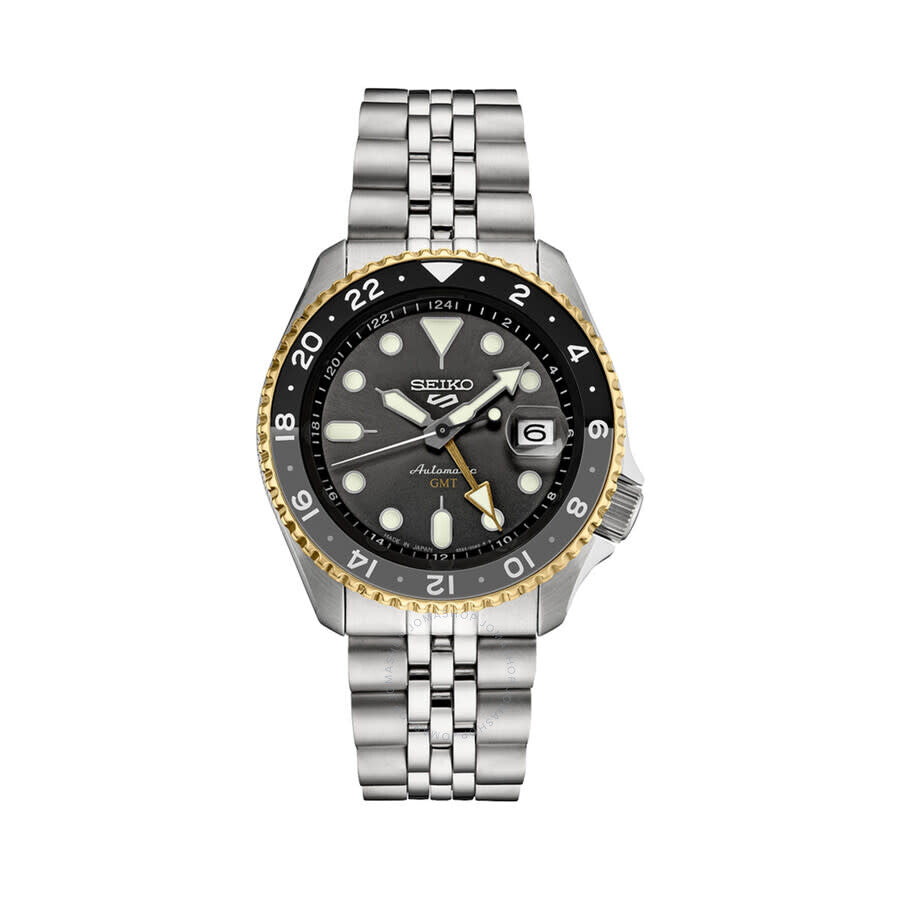 Seiko Seiko 5 GMT Automatic Analog-Digital Grey Dial Men's Watch SSK021 - Dawson Watches