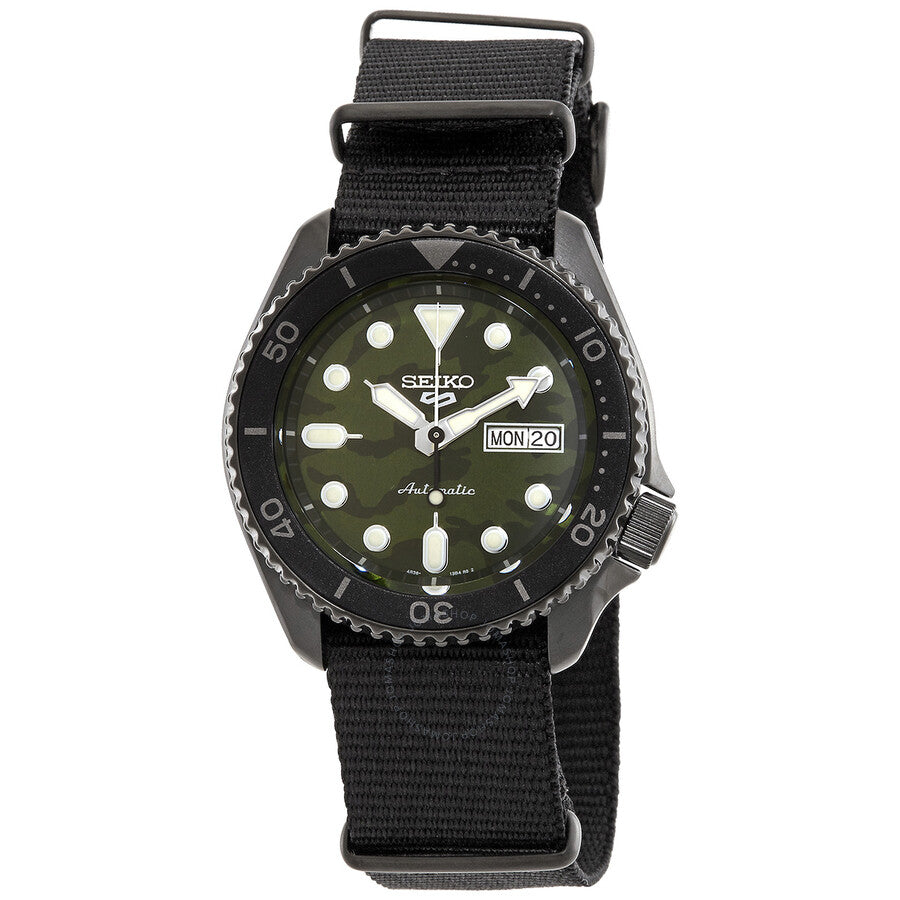 Seiko 5 Sports Automatic Green Dial Men's Watch SRPJ37 - Dawson Watches
