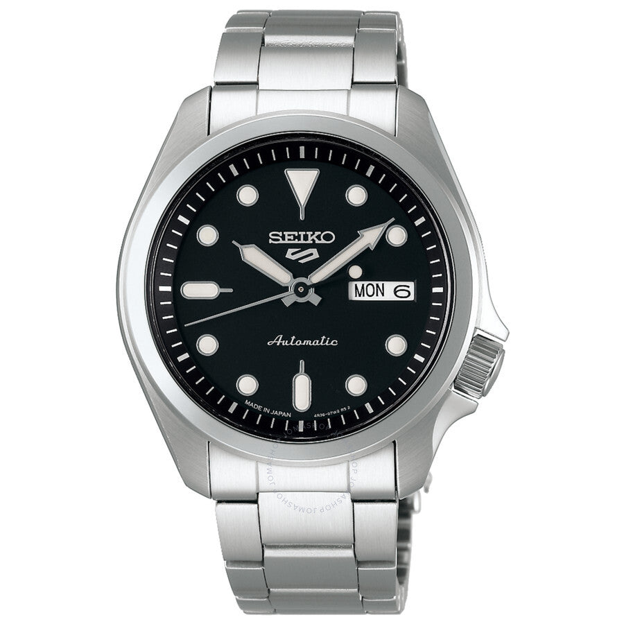 Seiko 5 Sports Automatic Black Dial Unisex Watch SRPE55 - Dawson Watches