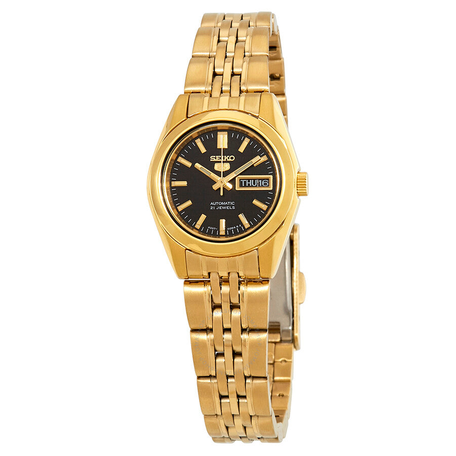 Seiko Series 5 Automatic Black Dial Ladies Watch SYMA40 - Dawson Watches