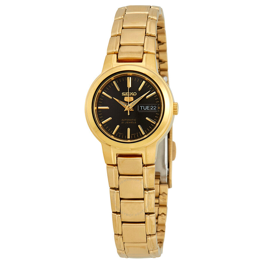 Seiko Series 5 Automatic Black Dial Ladies Watch SYME48 - Dawson Watches