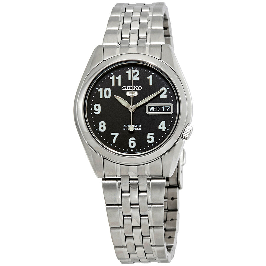 Seiko Series 5 Automatic Black Dial Men's Watch SNK381 - Dawson Watches