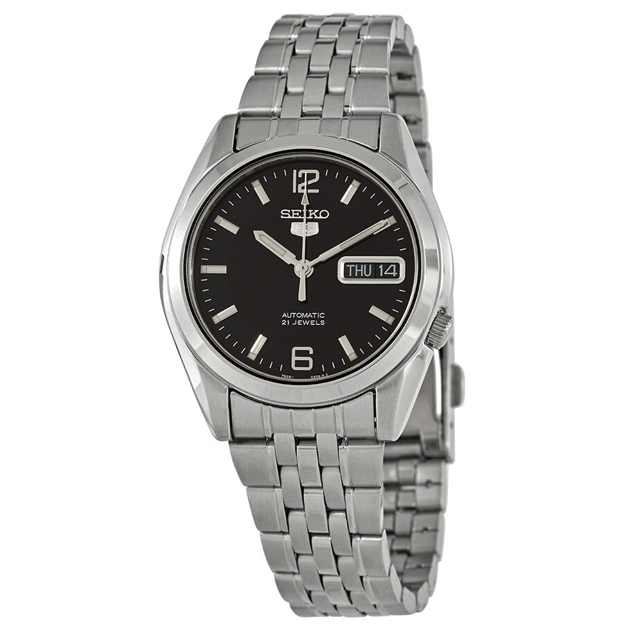 Seiko Series 5 Automatic Black Dial Men's Watch SNK393 - Dawson Watches